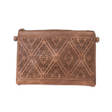 BROWN Crossbody Envelope-Style Bag B6446-5