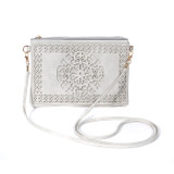 GREY Crossbody Envelope-Style Bag B6449-4