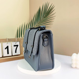 Blue Grey Small Women's Modern Bags with Coin Purse B6470