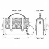 Wine Small Women's Modern Bags with Coin Purse B6470