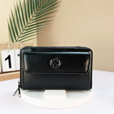 Black Small Wide Shoulder Strap Modern Bags with Coin Purse B6481