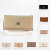 Tri-Fold Long Wallet with Wrist Band Credit Card Holder Lady Purse