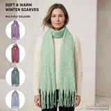 Premium Extra Long Soft Cozy Winter Wrap with Tassel Fringe-2702