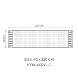 Bold Rainbow Plaid Scarf 220cm – Cozy Winter Wrap with Pom Pom Tassels-2701