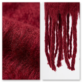 Women Classic Long Winter Scarf Plain Soft Warm Tassel Scarf Acrylic Shawl Wrap 200cm-2685