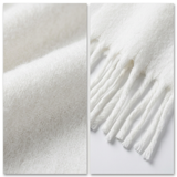 Women Classic Long Winter Scarf Plain Soft Warm Tassel Scarf Acrylic Shawl Wrap 200cm-2685