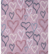 Women Winter Scarf Heart Print Long Scarf Soft Warm Shawl Wrap 70×180cm Fashion Tassel Blanket Scarf Lightweight Acrylic-2620