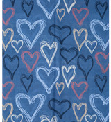 Women Winter Scarf Heart Print Long Scarf Soft Warm Shawl Wrap 70×180cm Fashion Tassel Blanket Scarf Lightweight Acrylic-2620