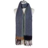 Women Winter Scarf Soft Warm Long Tassel Shawl Wrap Plaid Check Neck Scarf