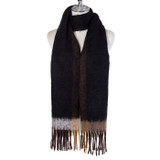 Women Winter Scarf Soft Warm Long Tassel Shawl Wrap Plaid Check Neck Scarf