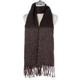 Women Winter Scarf Soft Warm Fuzzy Plaid Tassel Shawl Wrap Long Neck Scarf