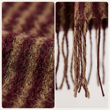 Women Winter Scarf Soft Warm Fuzzy Stripe Tassel Scarf Long Thick Cozy Shawl Wrap Acrylic Neck Scarf