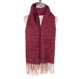 Women Winter Scarf Soft Warm Plaid Checked Tassel Shawl Wrap Oversized Long Thick Cozy Scarf