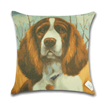 Dog Cushion Cover Waist Throw Pillow Case PCU0117