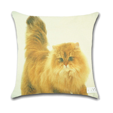 Cat Cushion Cover Waist Throw Pillow Case PCU0148