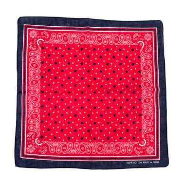 100% COTTON BANDANAS Paisley Square Head Scarf BPS027