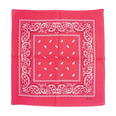 H Pink 100% COTTON BANDANAS Paisley Square Head Scarf BPS001