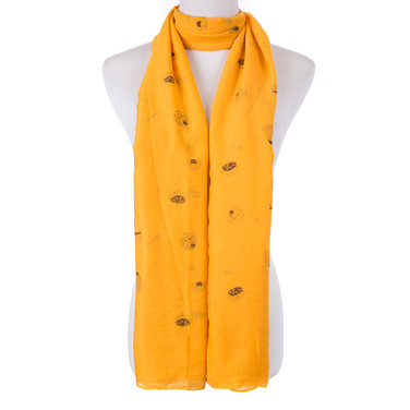 Yellow Cute Hedgehog Scarf SC8770