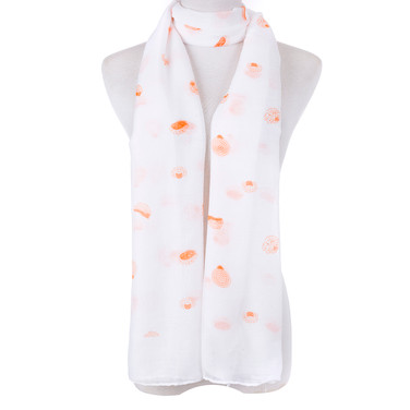 Orange Cute Hedgehog Scarf SC8770