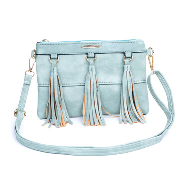 Blue Chic Design with Tassel Crossbody Bag 