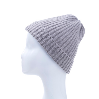 Grey Plain Winter Beanie Hat HATM190-7