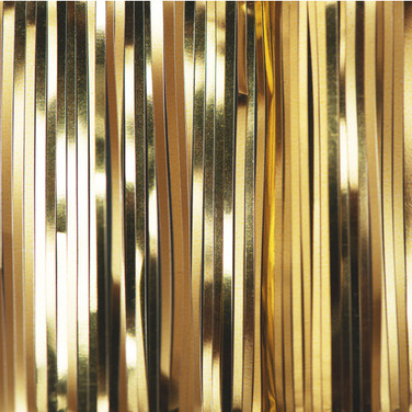 Metallic Tinsel Curtain Foil 2m - Gold