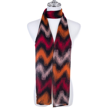 RED Lady's Summer Light Weight Scarf SCX887-3