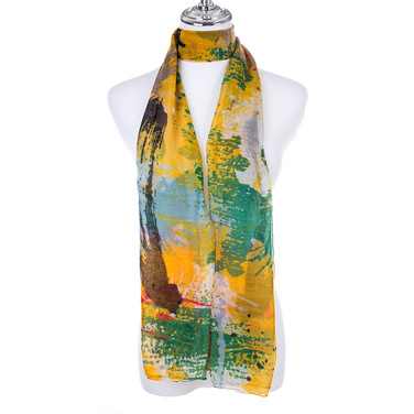 YELLOW Lady's Summer Light Weight Scarf SCX898-6