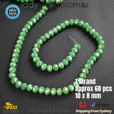 1 Strand 10mm Rondelle Faceted Crystal Bead Multiple Colour 68PC Free Shiping 1 Strand 10mm Rondelle Faceted Crystal Bead Multiple Colour 68PC Free Shiping