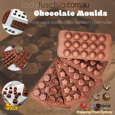 Silicone Chocolate Mould Cake Ice Tray Jelly Candy Cookie Baking Multi Moulds