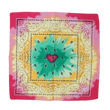 100% COTTON BANDANAS Paisley Square Head Scarf BPS087