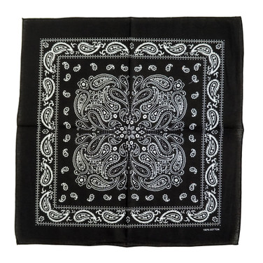 100% COTTON BANDANAS Paisley Square Head Scarf BPS092