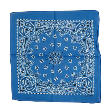 100% COTTON BANDANAS Paisley Square Head Scarf BPS096