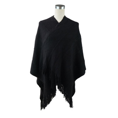 Black Open Front Cape SP1183 BLACK