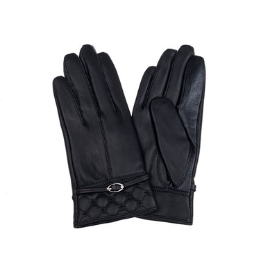 BLACK Lady's Leather Gloves GL1075