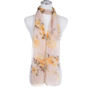 BEIGE Lightweight Cotton Feeling Scarf SCX1422-3