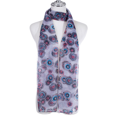 GREY Lightweight Cotton Feeling Scarf SCX1441-1