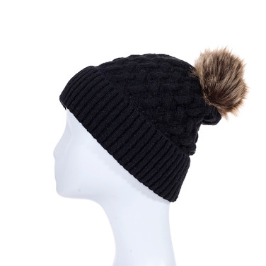 BLACK Adult Beanie HATM569-1