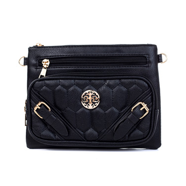 BLACK Crossbody Bag B6102-1