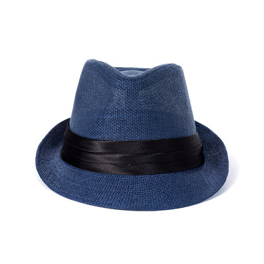 Wide Brim Straw Panama Beach Fedora Sun Hat Men Women Roll up Straw Cowboy Hat HAT942-2