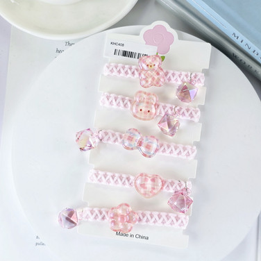 5Pcs Kids Hair Ties Set KHC408
