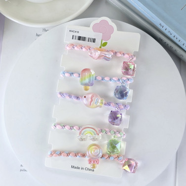 5Pcs Kids Hair Ties Set KHC416