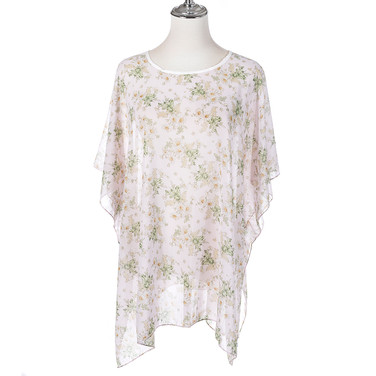 Summer Beach Women Holiday Loose Fit Cover Up Dress With Paisley Print Round-Neckline And Batwing Sleeves CL1270-1 Summer Beach Women Holiday Loose Fit Cover Up Dress With Paisley Print Round-Neckline And Batwing Sleeves CL1270-1