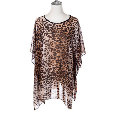 Summer Beach Women Holiday Loose Fit Cover Up Dress With Paisley Print Round-Neckline And Batwing Sleeves CL1273 Summer Beach Women Holiday Loose Fit Cover Up Dress With Paisley Print Round-Neckline And Batwing Sleeves CL1273