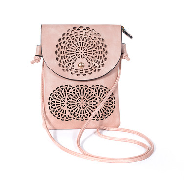 PINK Flap Crossbody Envelope-Style Bag B6440A-5