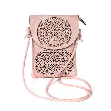 PINK Flap Crossbody Envelope-Style Bag B6441A-5