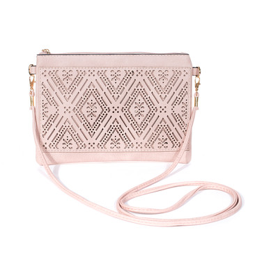 PINK Crossbody Envelope-Style Bag B6446-3