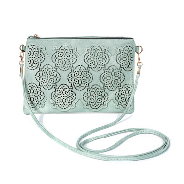 TEAL Crossbody Envelope-Style Bag B6450-3