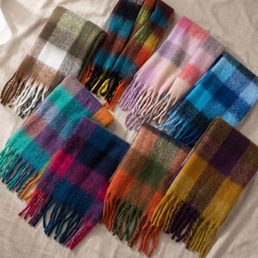 Premium Extra Long Soft Cozy Winter Wrap with Tassel Fringe-2692