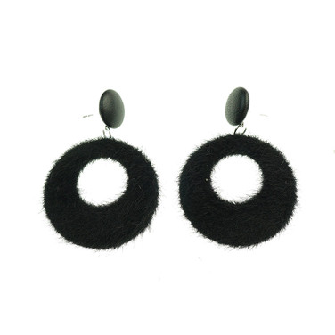 Agnes Black Earrings